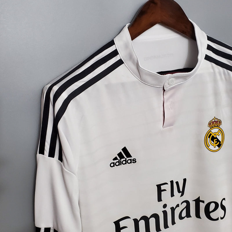 Real Madrid 14/15 Long Sleeve Jersey - White