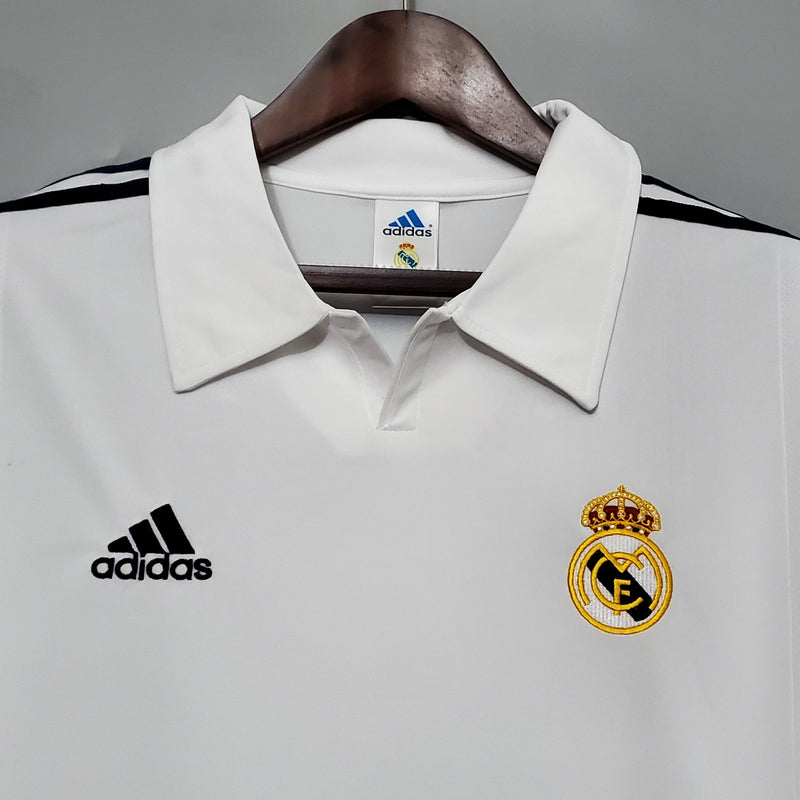 Real Madrid 2002 Long Sleeve Shirt - White