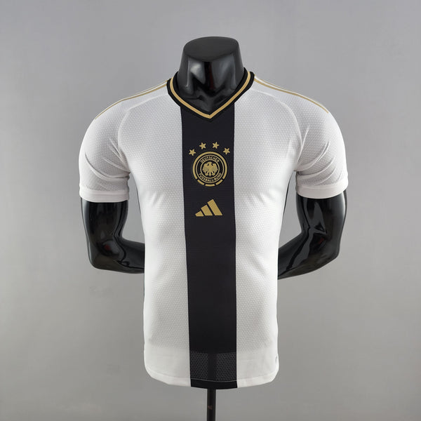 Maillot de joueur blanc de l'équipe nationale d'Allemagne I 2022 pour hommes