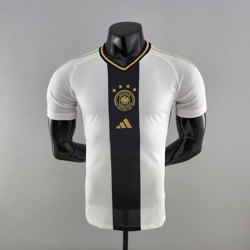 Maillot de joueur blanc de l'équipe nationale d'Allemagne I 2022 pour hommes