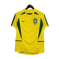 Maillot jaune rétro 2002 de l'équipe nationale brésilienne -