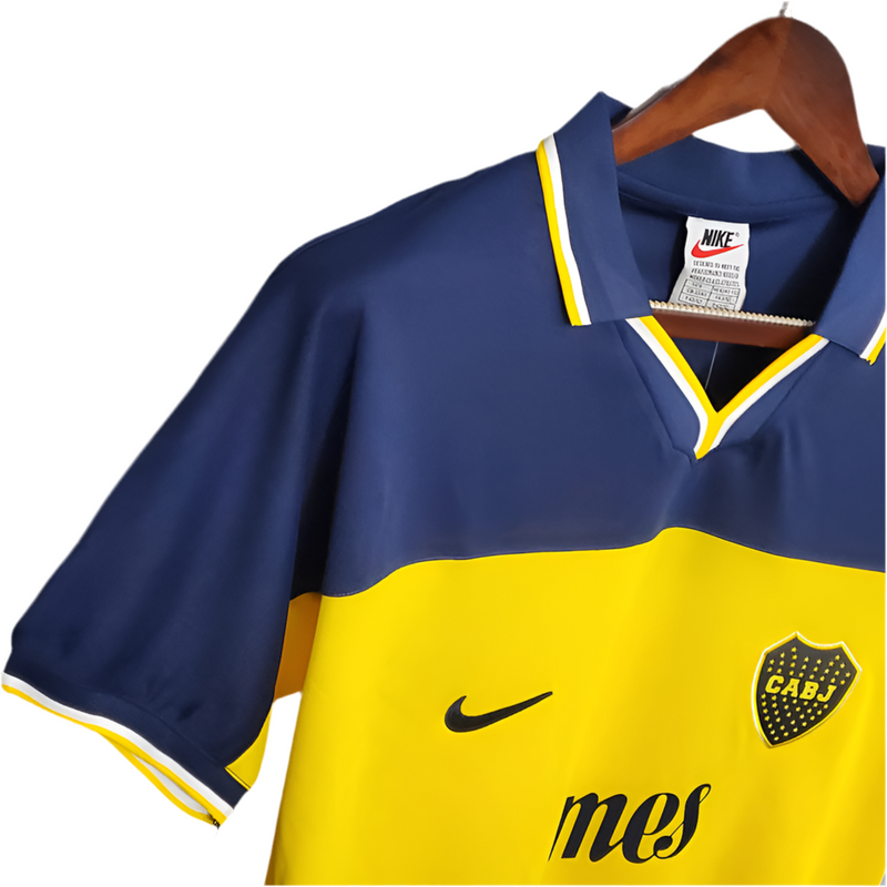 Boca Juniors Retro 1999 Blue and Yellow Jersey -