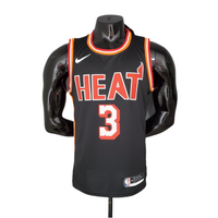 Débardeur Rétro NBA Miami Heat pour Homme - Noir