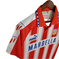 Camisola Atlético de Madrid Retrô 1994/1995 - Branca e Vermelha