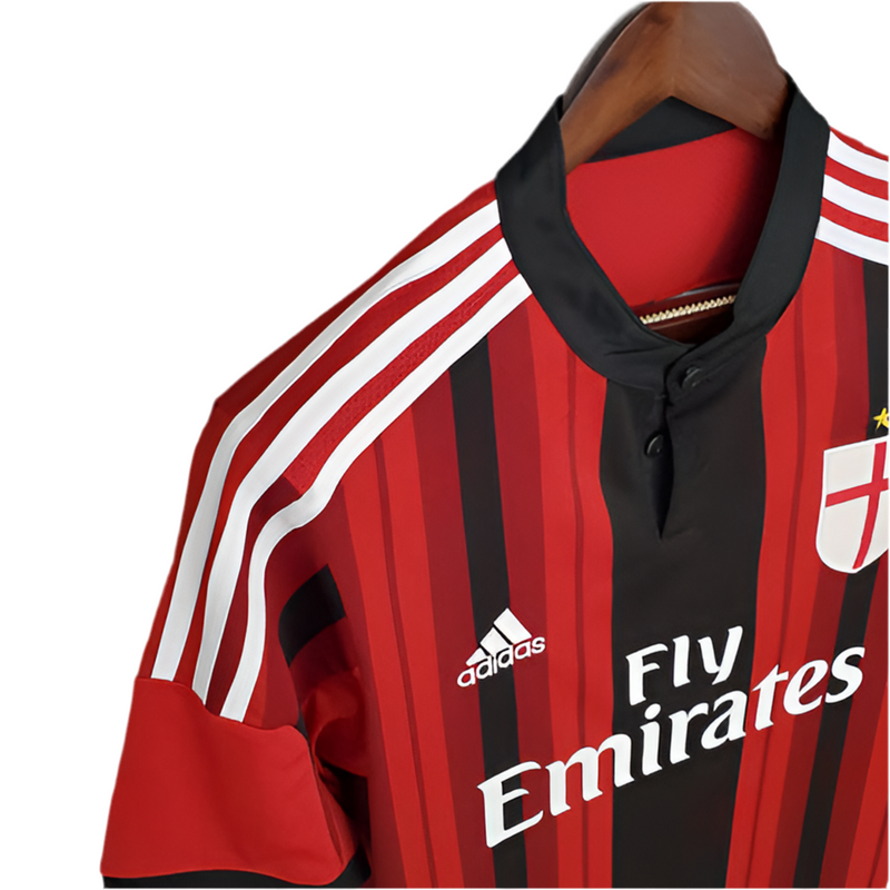 Camisola AC Milan Retrô 2014/2015 - Vermelha e Preta