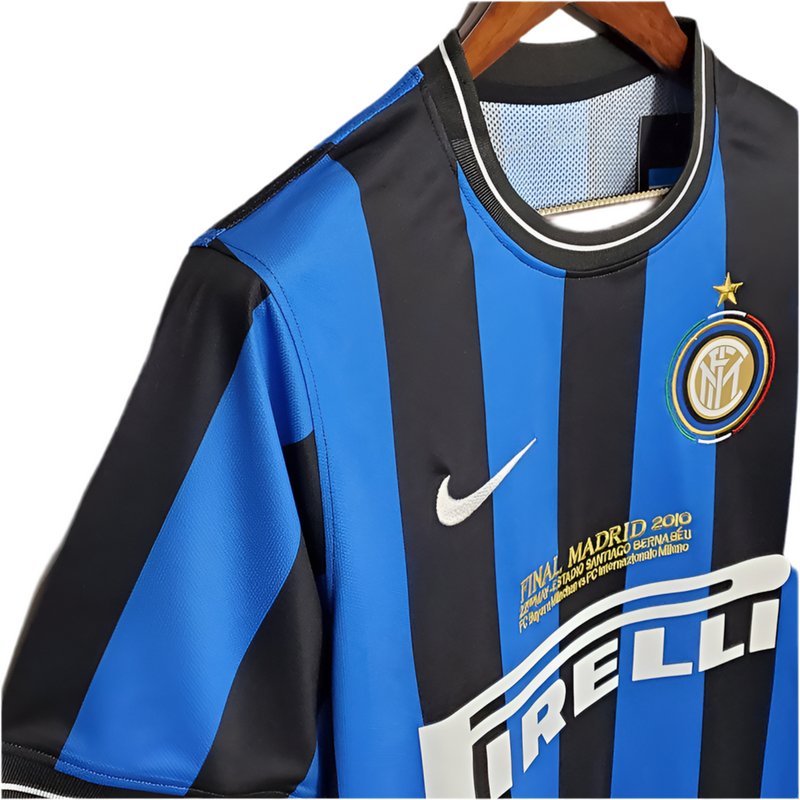 Maillot Inter Milan Rétro 2010 - Bleu et Noir
