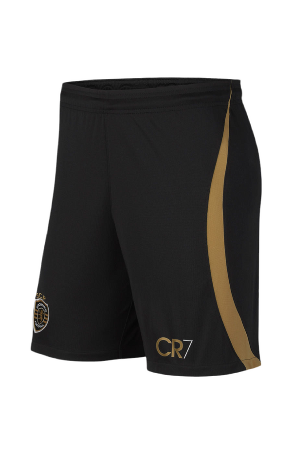 Sporting CR7 Shorts 23/24 - Black and Gold