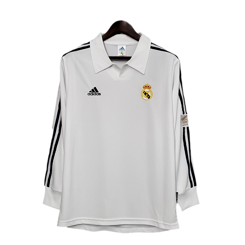 Real Madrid 2002 Long Sleeve Shirt - White