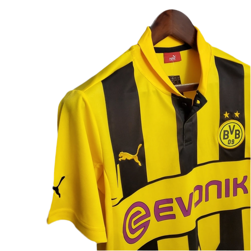 Borussia Dortmund Retro 12/13 Yellow and Black Jersey