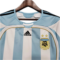 Camisola Seleção Argentina Retrô 2006 Azul e Branca-