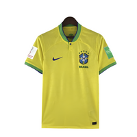 Maillot équipe nationale du Brésil I 22/23 - Jaune avec écusson
