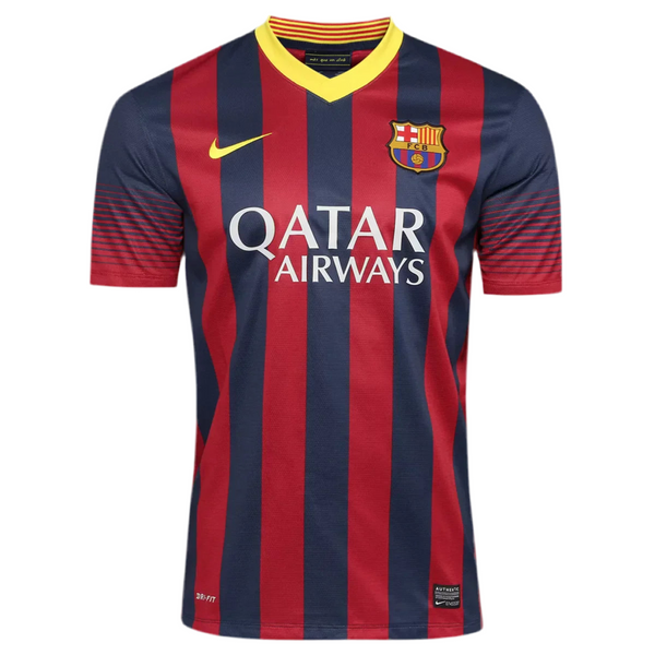 Barcelona Retro 2013/2014 Shirt - Blue and Maroon