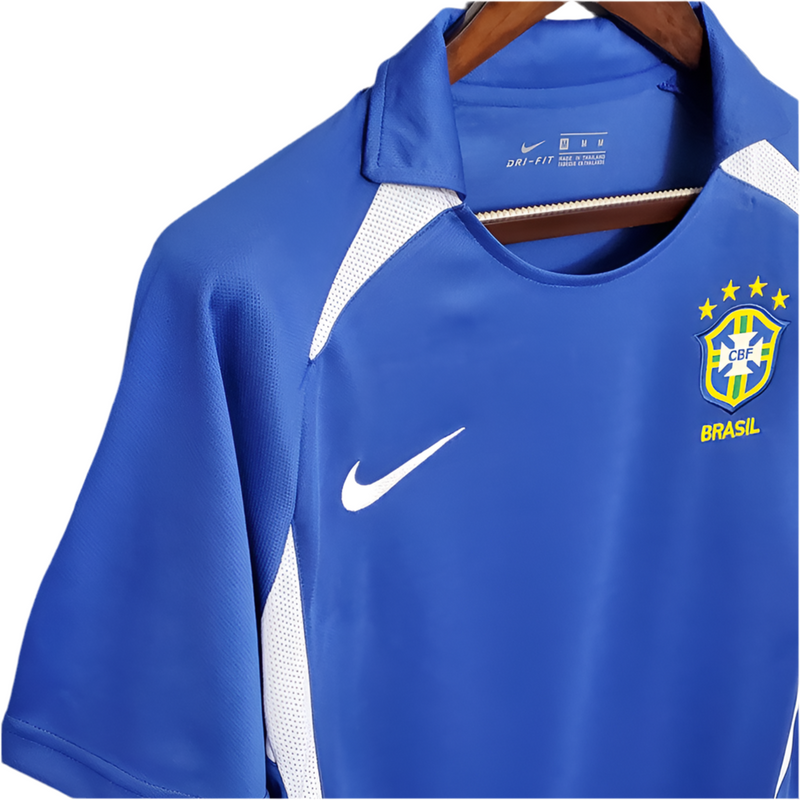 Retro 2002 Brazilian National Team Jersey Blue -