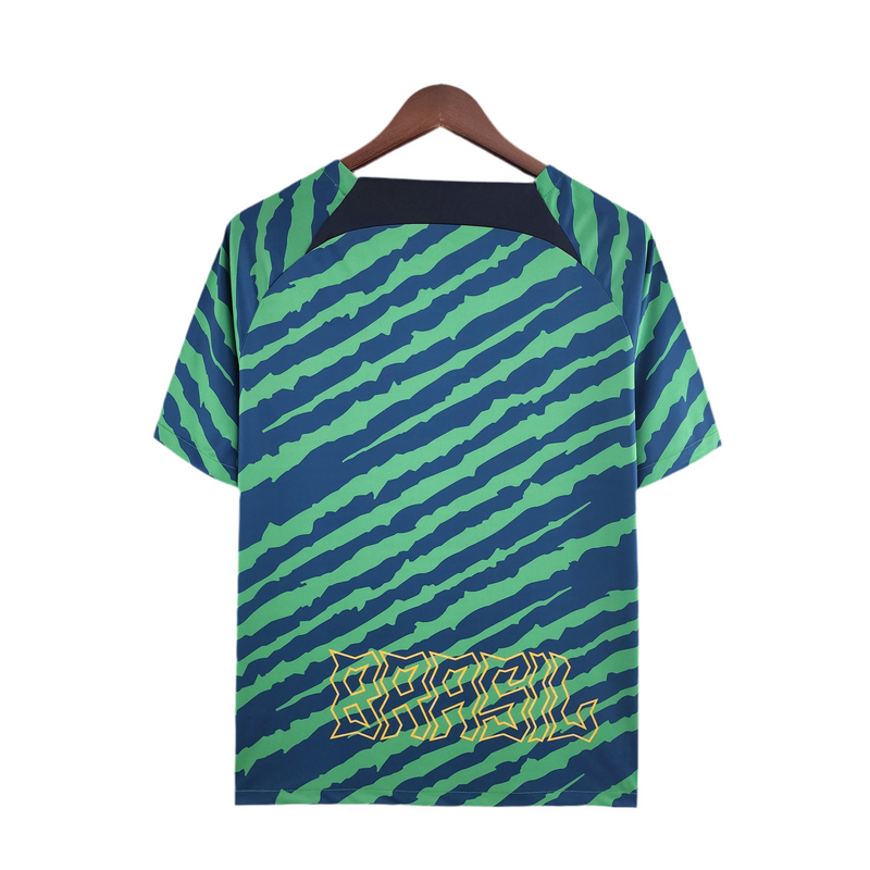 Camisola Seleção Brasil 2022 - Verde e Azul - Edição Especial