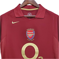 Camisola Arsenal Retrô 2005/2006 - Vinho