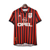 Maillot rétro AC Milan 1999/2000 - Rouge et Noir