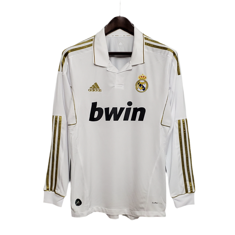Real Madrid 11/12 Long Sleeve Jersey - White