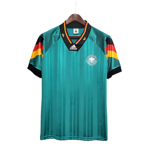 Maillot rétro de l'équipe nationale d'Allemagne 1992 - Vert