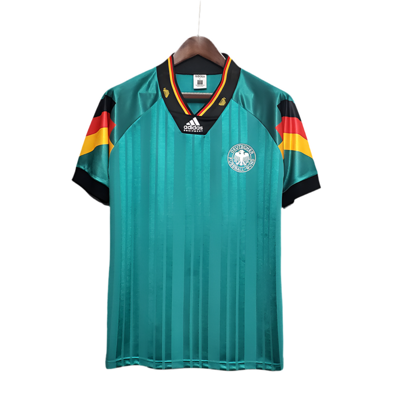 Maillot rétro de l'équipe nationale d'Allemagne 1992 - Vert