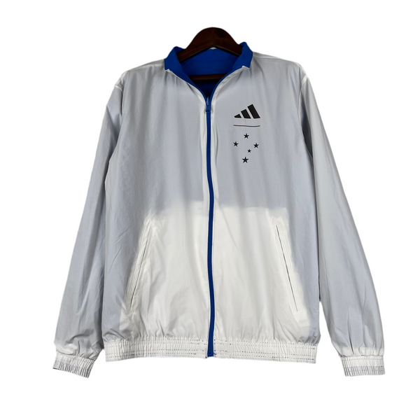 Cruzeiro 23/24 Double-Sided Windbreaker - Blue and White