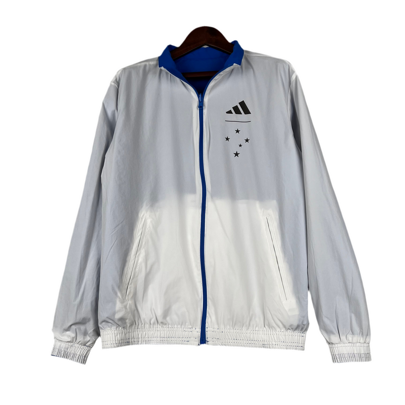 Cruzeiro 23/24 Double-Sided Windbreaker - Blue and White
