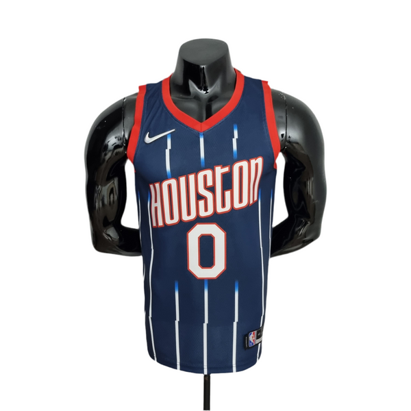 Houston Rockets City Edition Men's NBA Tank Top - Blue and Red
