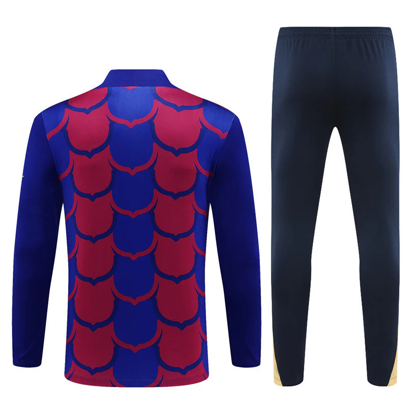 Barcelona 24/25 Tracksuit - Blue and Red