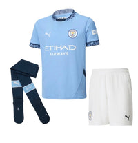 Manchester City 24/25 Home Kit with Socks - Blue and White