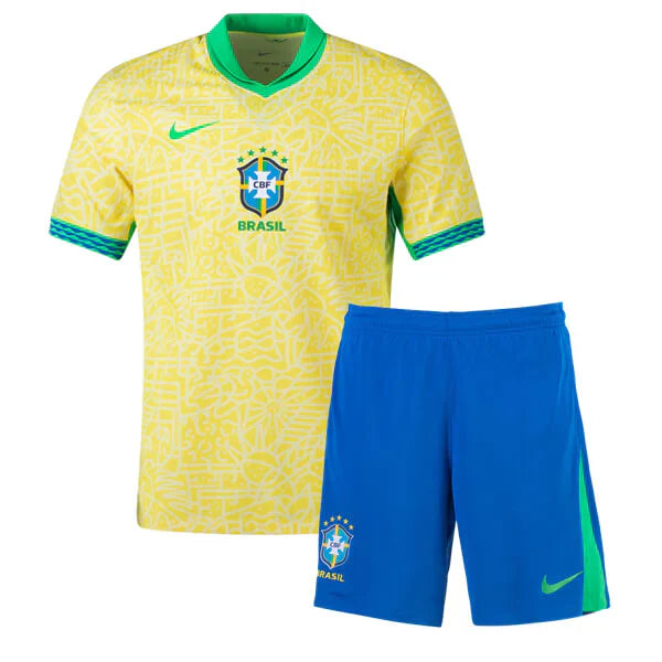 Brazil 24/25 Kids Kit - Yellow and Blue