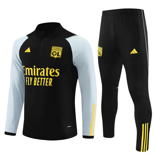 Olympique Lyon 23/24 Tracksuit - Black