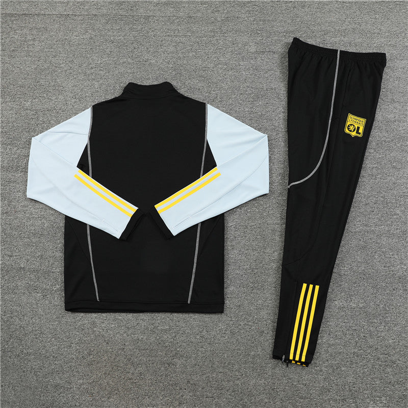 Olympique Lyon 23/24 Tracksuit - Black