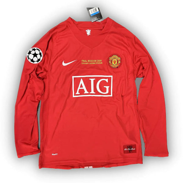 Maillot à manches longues Manchester United 2007/2008 - Rouge