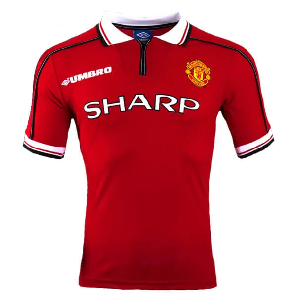 Manchester United Retro 98/99 Shirt with Patch - Red