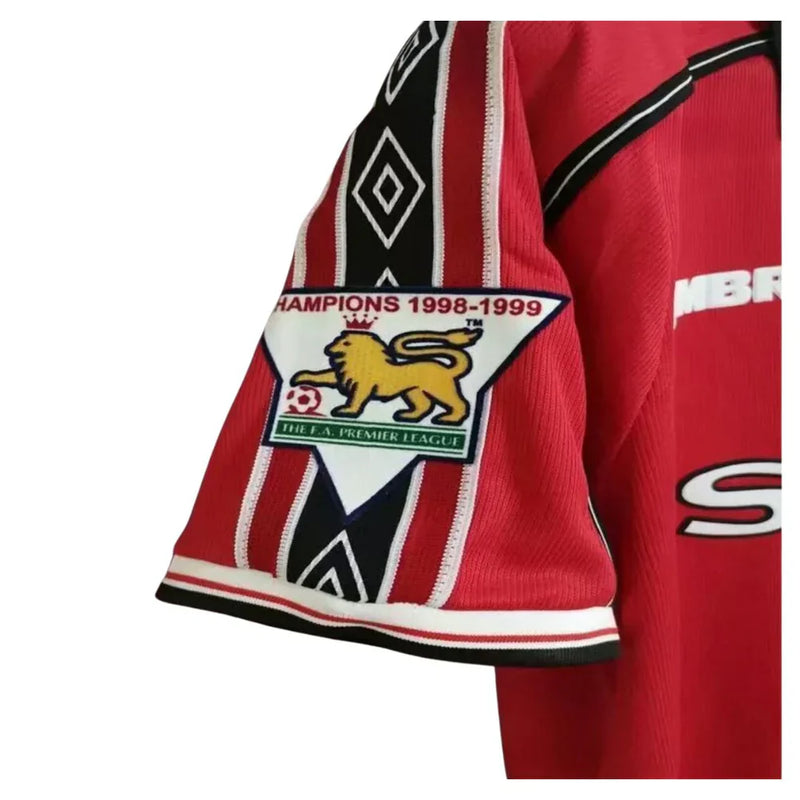 Manchester United Retro 98/99 Shirt with Patch - Red