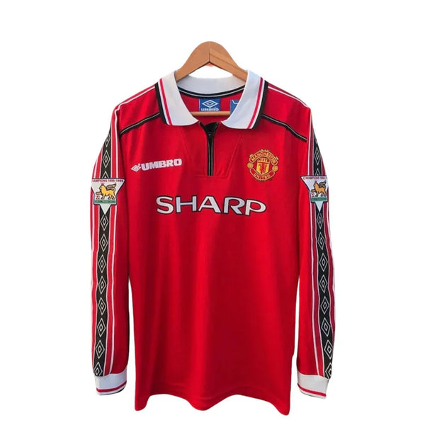 Manchester United 98/99 Long Sleeve Shirt - Red