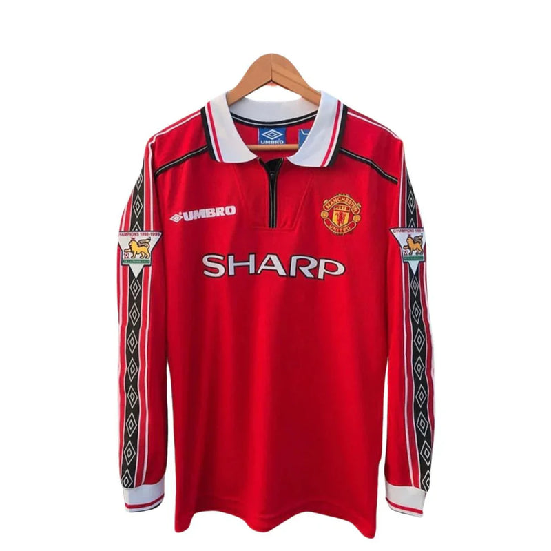 Manchester United 98/99 Long Sleeve Shirt - Red