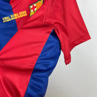 Camisola Barcelona Retrô com Patch UEFA 2008/2009 - Azul e Vermelho