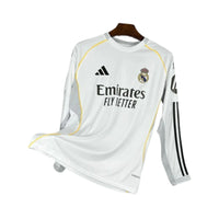 Maillot domicile Real Madrid 25/26 - Manches longues