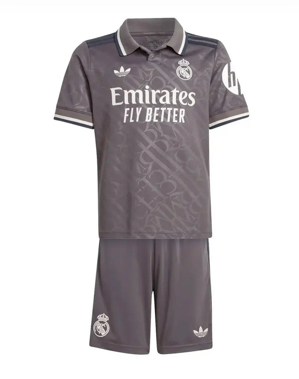 Real Madrid III 24/25 Children's Kit - Black