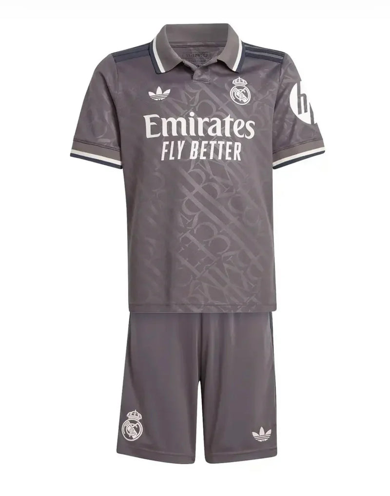 Real Madrid III 24/25 Children's Kit - Black