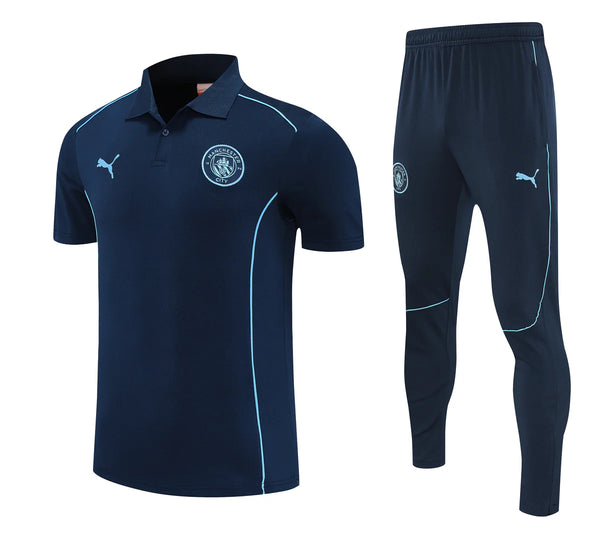 Manchester City Polo Shirt and Trousers 25/26