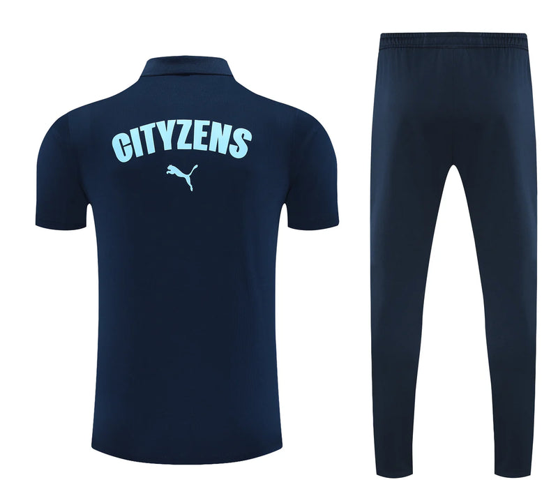 Manchester City Polo Shirt and Trousers 25/26