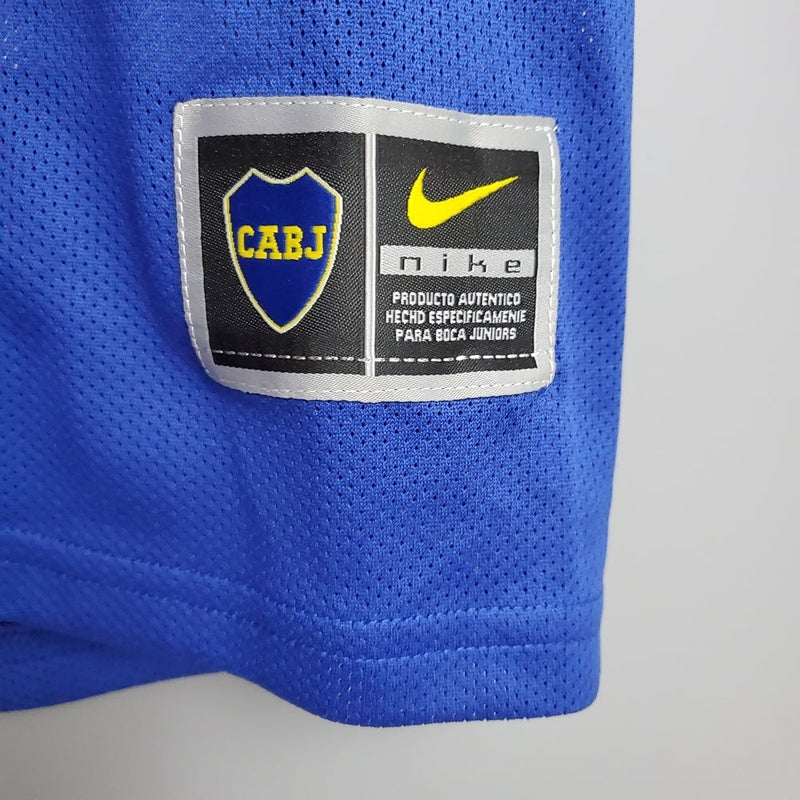 Boca Juniors Retro 03/04 Blue and Yellow Jersey