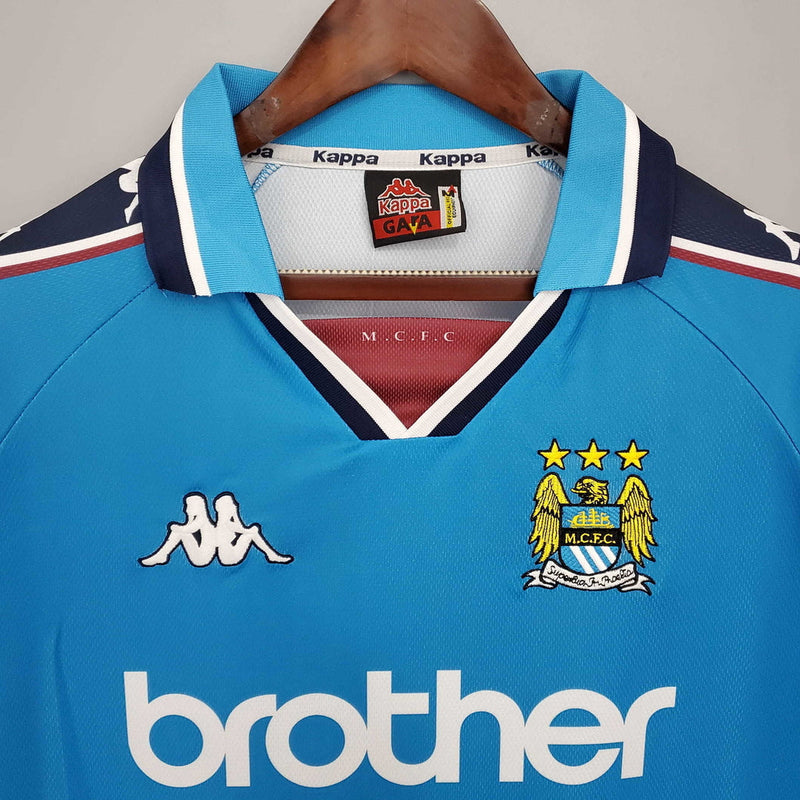 Manchester City Retro 1997/1998 Shirt - Blue
