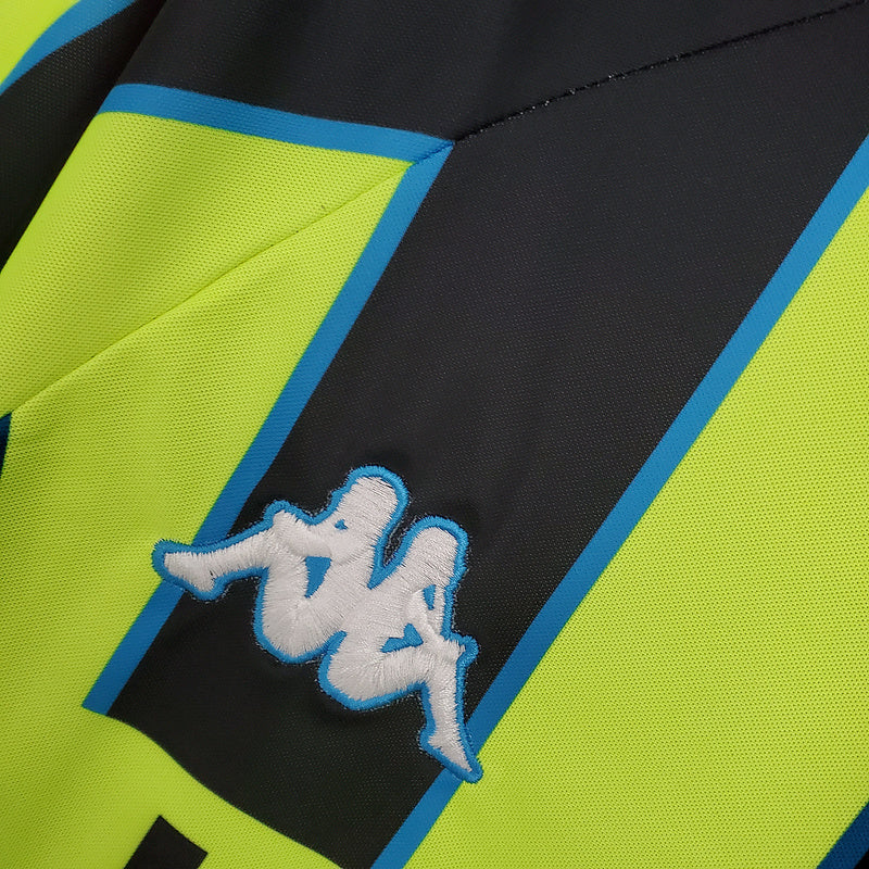 Manchester City Retro 1998/1999 Shirt - Yellow and Black