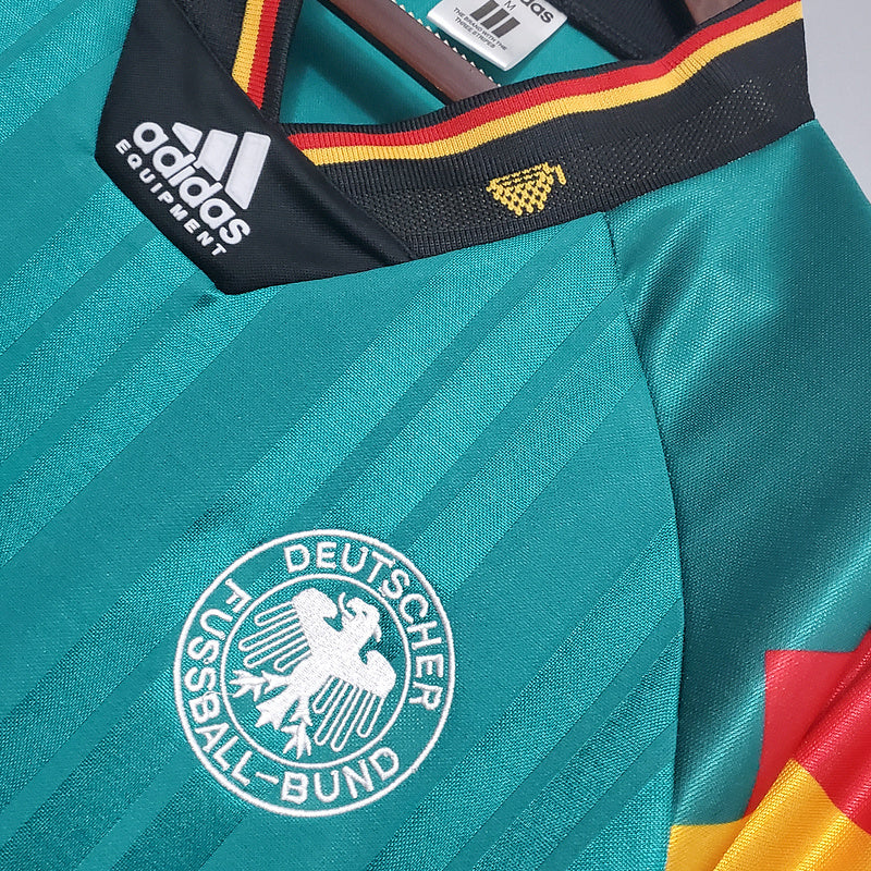 Maillot rétro de l'équipe nationale d'Allemagne 1992 - Vert