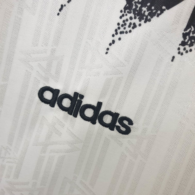 Maillot rétro de l'équipe nationale d'Allemagne 1994, blanc -