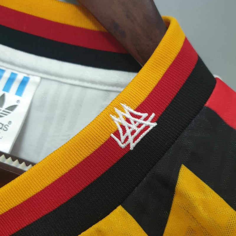 Maillot rétro de l'équipe nationale d'Allemagne 1994, blanc -