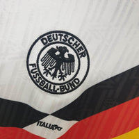 Maillot rétro de l'équipe nationale d'Allemagne 1990 - Blanc