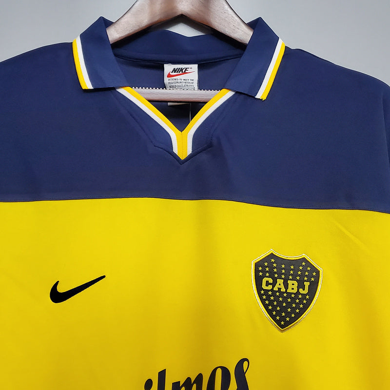 Boca Juniors Retro 1999 Blue and Yellow Jersey -